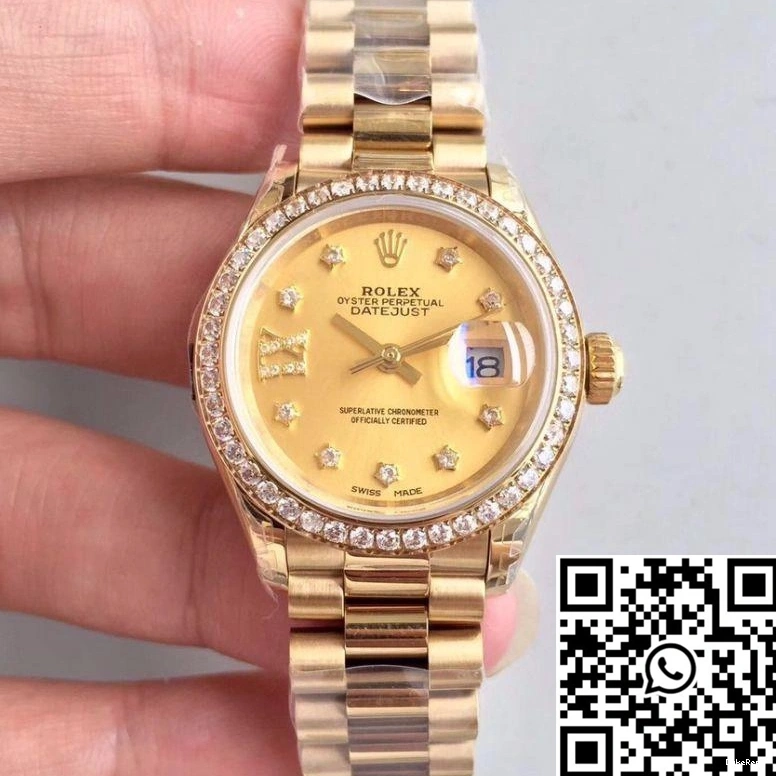 Lady Gold Datejust Champagne 279138RBR Yellow 28MM Dial Rolex 0818